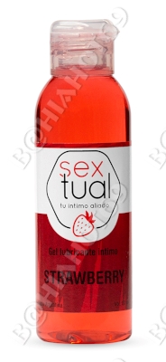sextual gel lubricante strawberry con aroma a frutilla