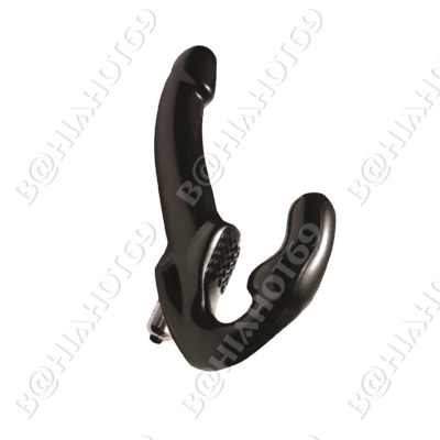 Arnes strapless gun con vibro color negro