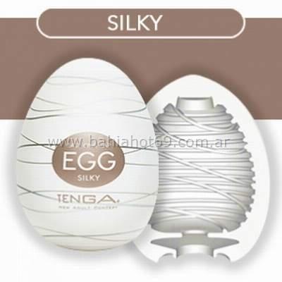 tenga egg silky huevo masturbador marron